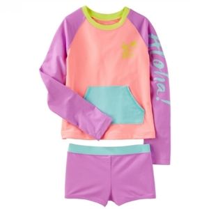 NWOT OshKosh Colorblock Rashguard Set

-14